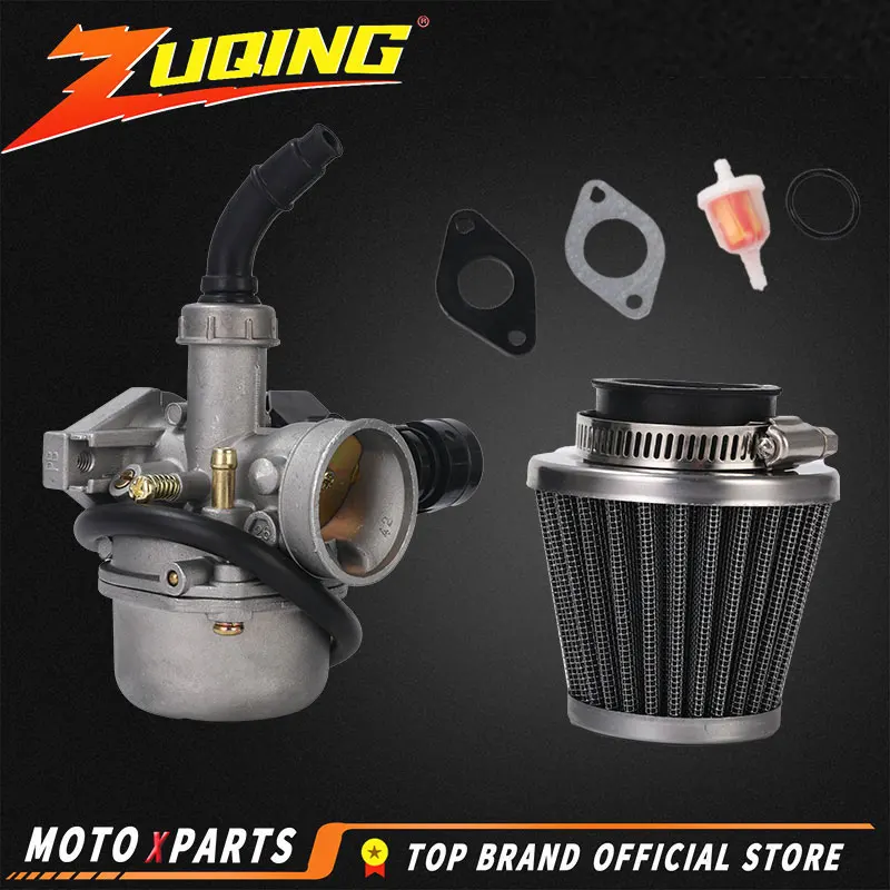 

Motorcycle Carburetor Hand Choke PZ19 Carb For 50cc 70cc 90cc 110cc 125cc ATV Quad 4 Wheeler Dirt Bike Motorbike With Air Filter