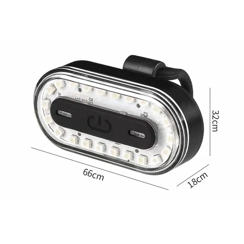 Задний фонарь для велосипеда с портом USB Type-C красный синий зеленый белый цвет