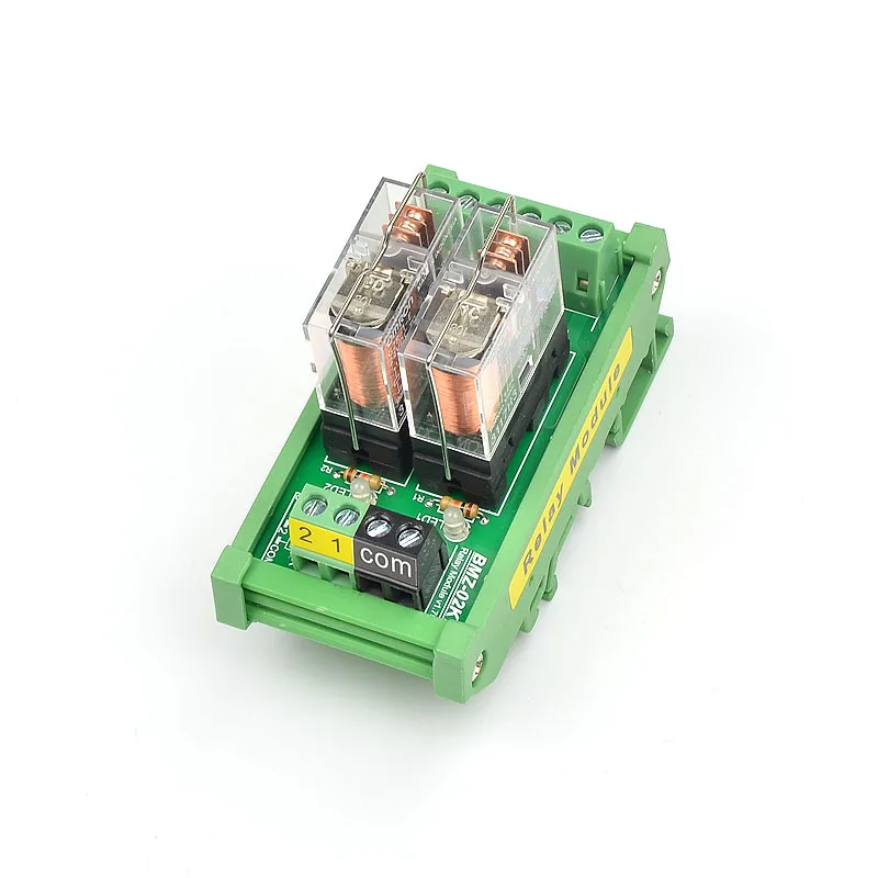 2 канала SPDT 16A Мощность реле Интерфейс модуль 1NO + 1NC OMRON G2R 1 E DC 12v 24V ПЛК усилитель
