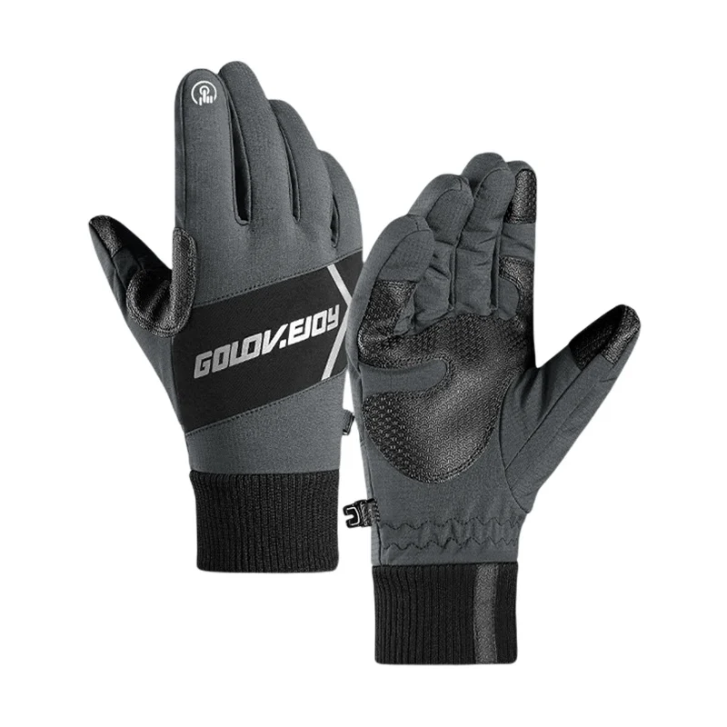 

Зимние перчатки для мужчин и женщин, сенсорные водонепроницаемые ветрозащитные перчатки, уличные спортивные теплые термоперчатки для вело...