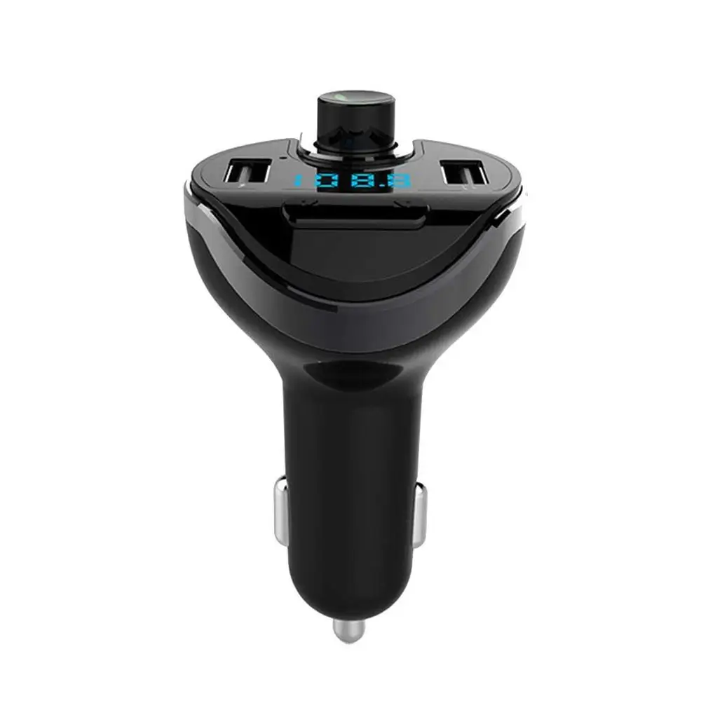 

Автомобильный беспроводной Bluetooth MP3-плеер NUOLIANXIN T20, FM-передатчик, радио, ЖК-дисплей, двойное зарядное устройство USB для сотового телефона