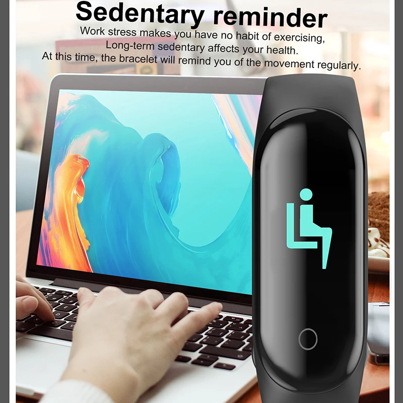 

M4 Smart Band Wristbands Fitness Tracker Health Heart Rate Blood Pressure Bluetooth Sports Bracelet smartband