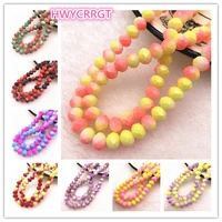 hot 50pcslot 6x48x6mm rondelle austria faceted crystal glass beads loose spacer beads for jewelry making diy bracelet
