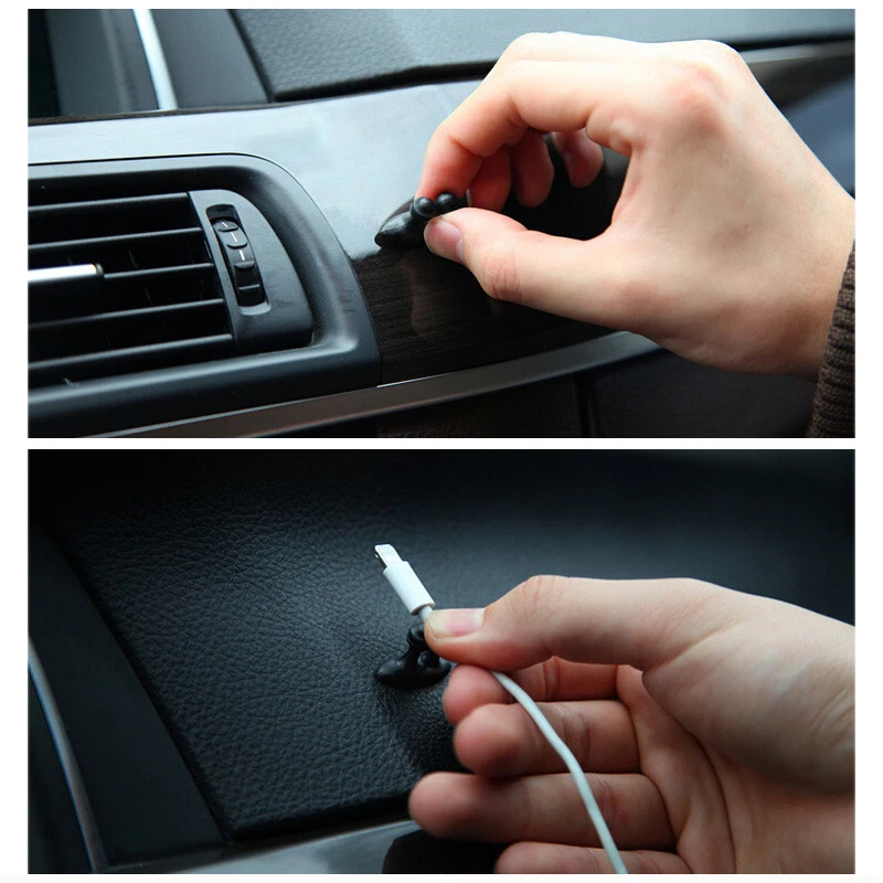 8 шт. Автомобильный держатель для кабеля многофункциональный зажим галстука