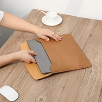 sleeve laptop bag pu leather for macbook pro 13 case 2020 air 13 a2337 m1 14 16 2021 15 11 huawei xiaomi lenovo hp fundas cover