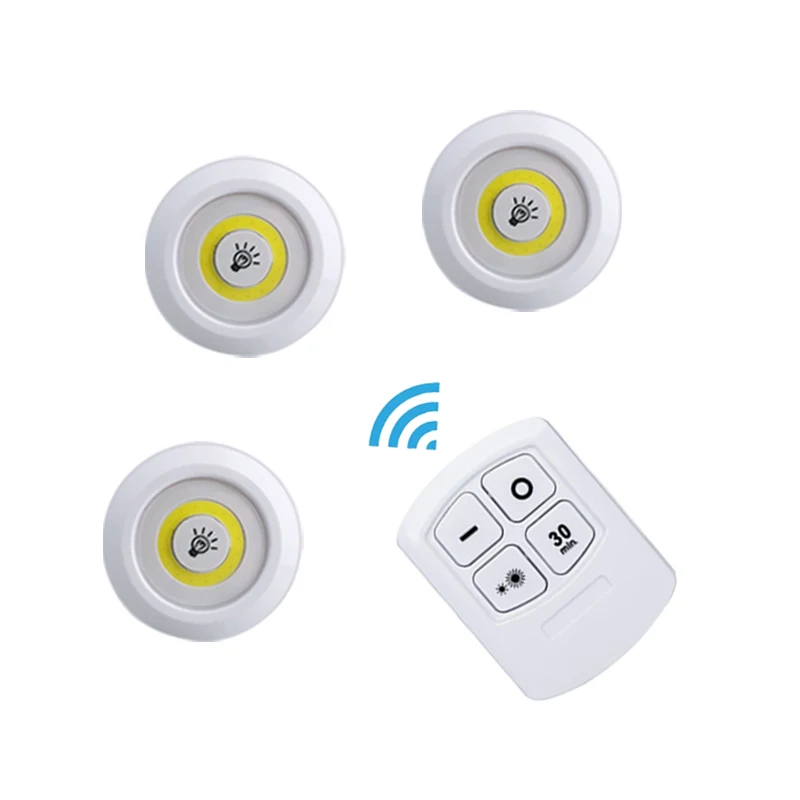 2019 New designed LED Under Cabinet Light with Remote Control Battery Operated Closets Lights for Wardrobe Bathroom lighting | Лампы и