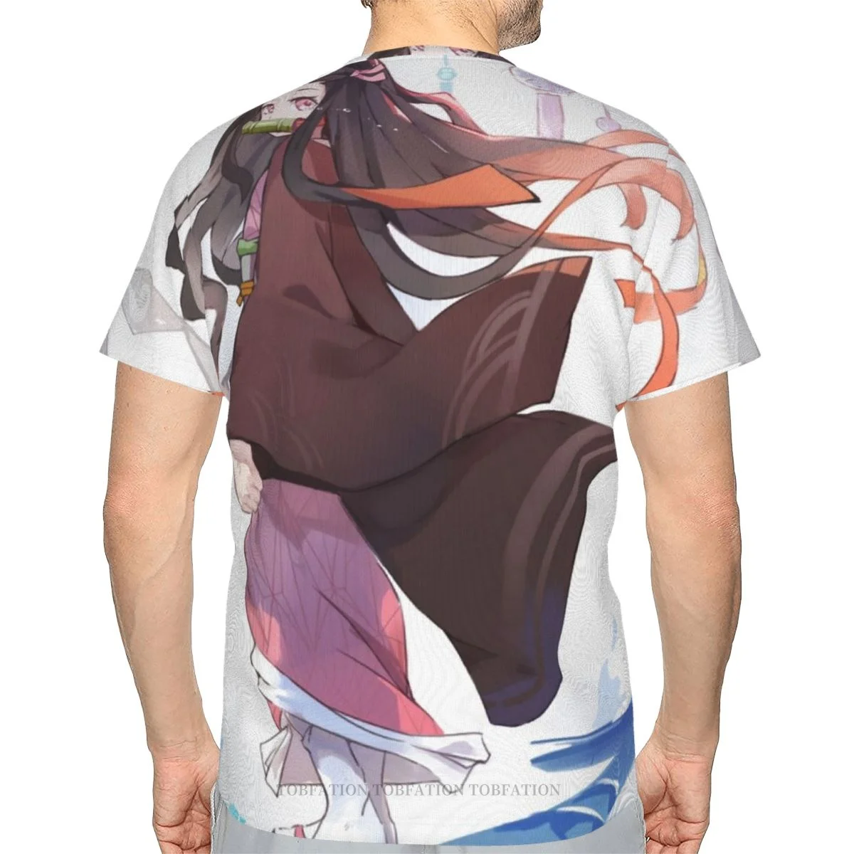 

Kamado Nezuko 3D Printed Fashion Quick Drying Men T-Shirt Summer TShirt Demon Slayer Japanese Adventure Anime Crew Neck Top