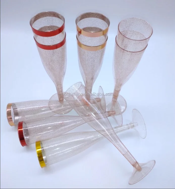 Одноразовые товары бокал для шампанского объемом 6 5 унции из Пномпеня с золотым