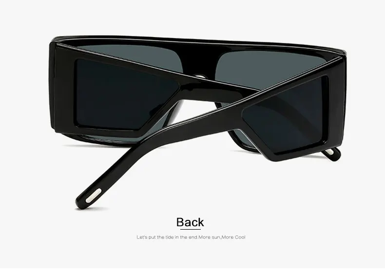Новые брендовые дизайнерские негабаритные Солнцезащитные очки Модные женские мужские квадратные очки UV400 оттенки солнцезащитные очки de sol