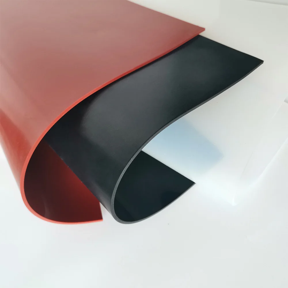 1 мм/1,5 мм/2 мм красный/черный силиконовый резиновый лист 250X250mm черный силиконовый лист, резиновый мат, силиконовая пленка для теплового сопротивления - изображение