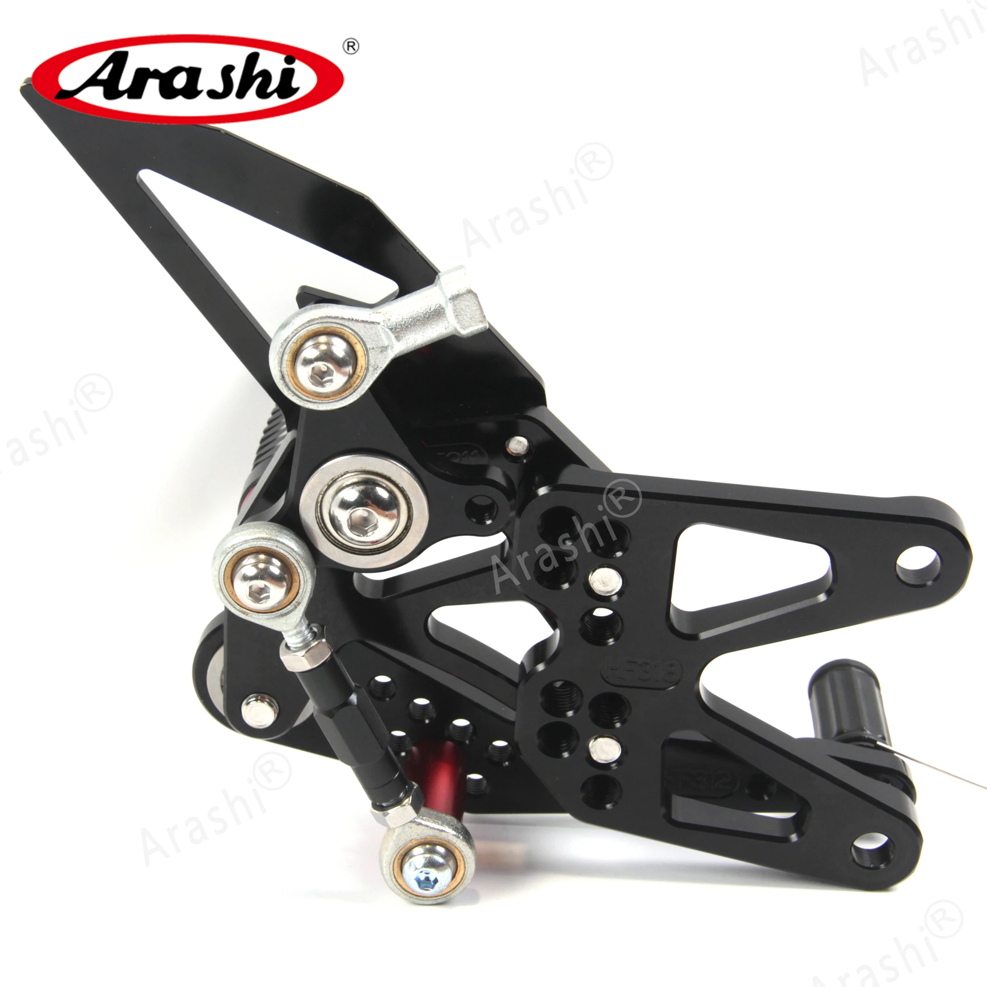 Ножки для езды Arashi для DAYTONA 675 675R 2013-2018, настраиваемые CNC подножки задних педалей, детали для заднего подножия 675-R 2014 2015 2016 и более поздних моделей.