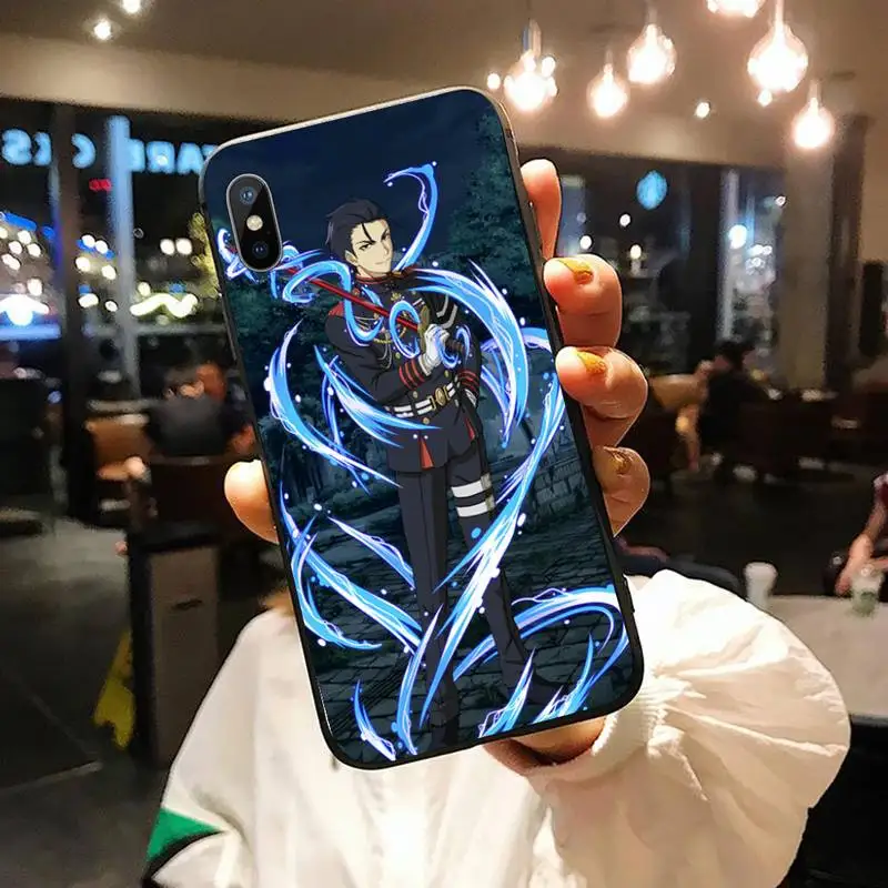 

Japan anime Guren Ichinose Phone Cases for iPhone 11 12 pro XS MAX 8 7 6 6S Plus X 5S SE 2020 XR