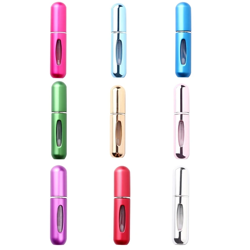 

2022 New Refillable Mini Perfume Bottle Portable Aluminum Atomizer Refill Perfume Spray Bottles Cosmetic Container for Travel