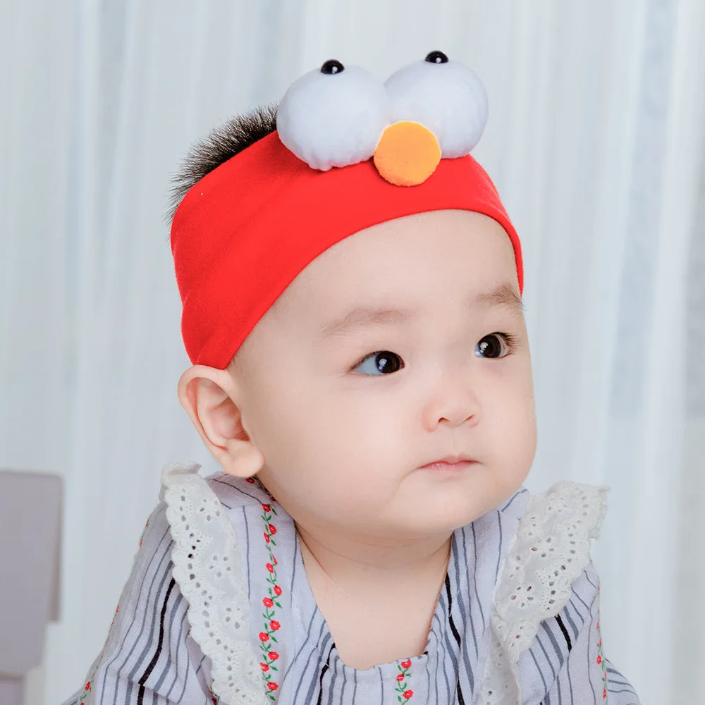 

1pc Newborn-2Y Cute Summer Baby Headbands For Girls Boys Hair Band Elastic Big Eyes Cotton Turban Kids Headwear Accessories