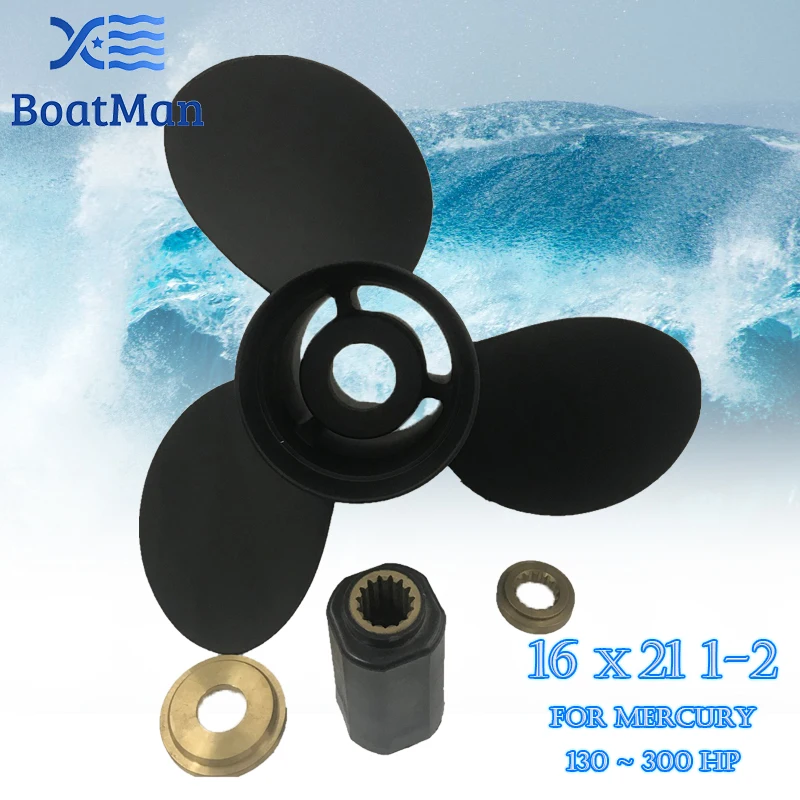 

BoatMan® 16x21 1/2 Propeller for Mercury Outboard Motor 90HP 115HP 135HP 175HP 225HP 300HP 400HP 15 Splines Aluminum Boat Parts