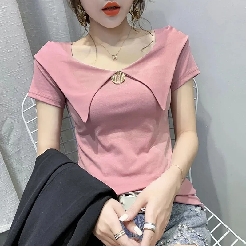 

Fashion orange Logo Printing T Shirts Women's Short Sleeve Fashion 100% cotton Female T-Shirts