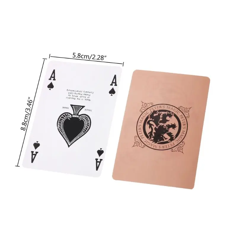 

OOTDTY Poker Card Ultra-thin Playing Cards Professional Magic Poker Card Magician Props Bar Party