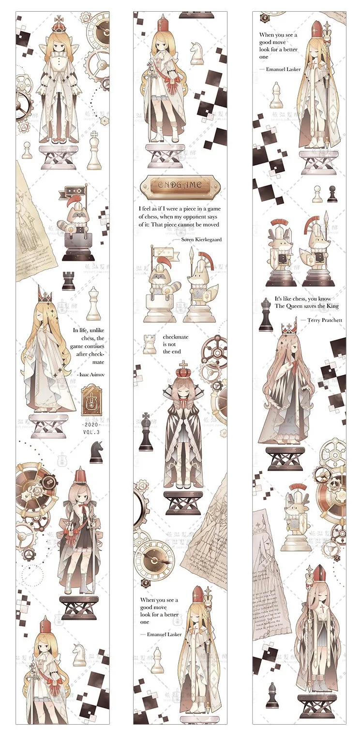 

1 Loop 5cmx100cm Little Queen Pet Washi Masking Tape Decoration Collage