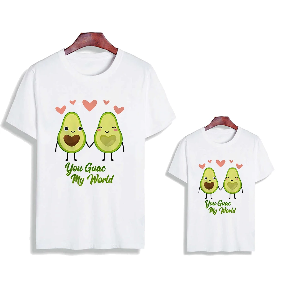Футболка с надписью you guac my world авокадо Love повседневная Летняя одежда короткими