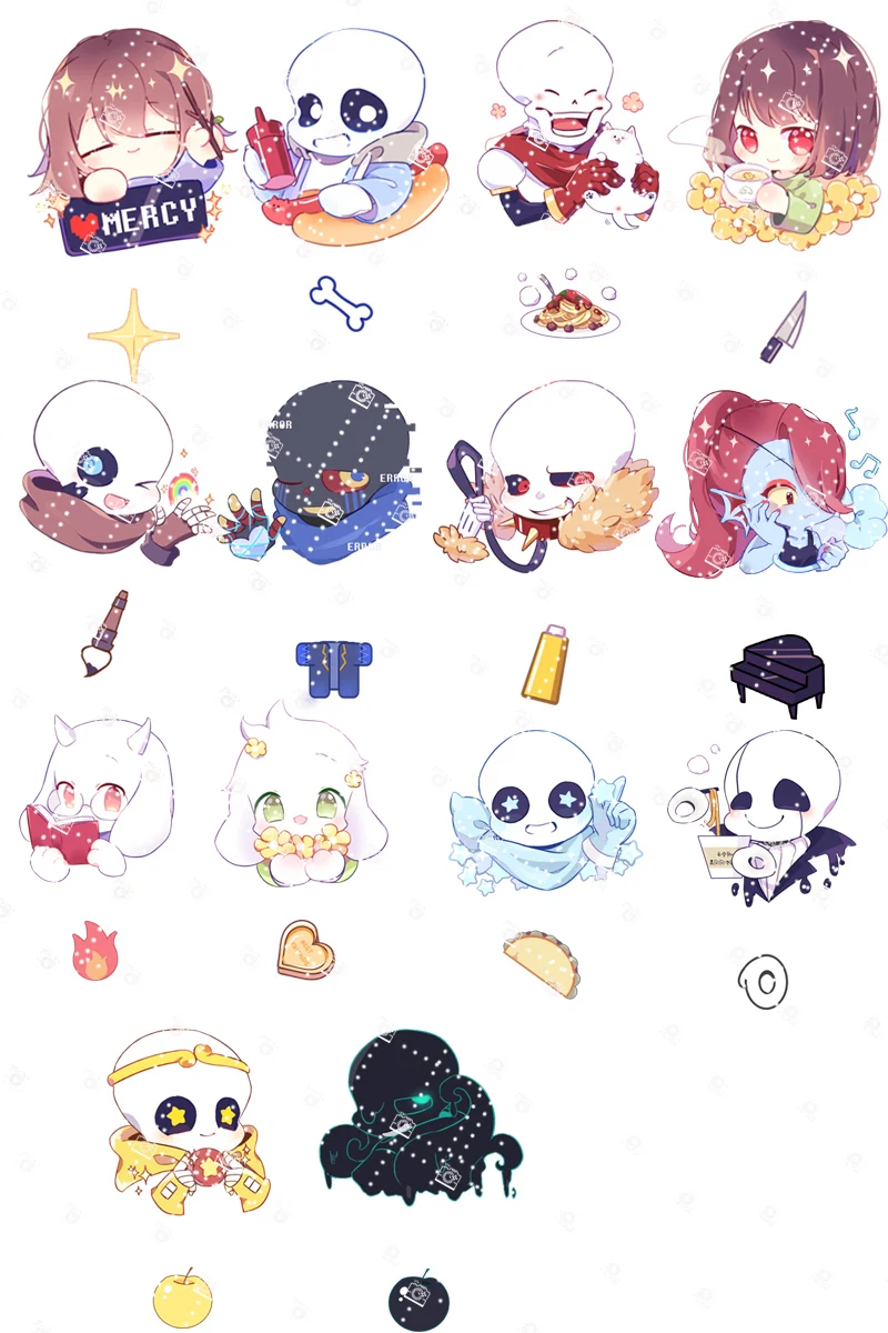 Металлический значок в стиле аниме Undertale акриловые брелки san Frisk Chara Ink Dream Error