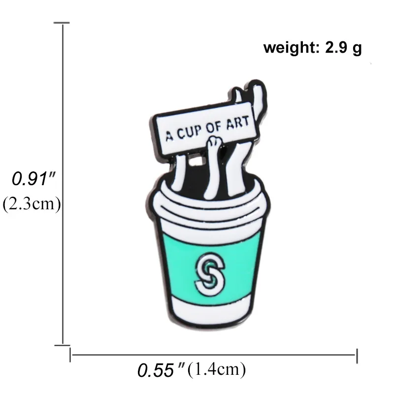 

Cartoon Enamel Pins Chicken Rolls Avocado Beverage Creative Brooches Gift Commemorative Badges For Friends