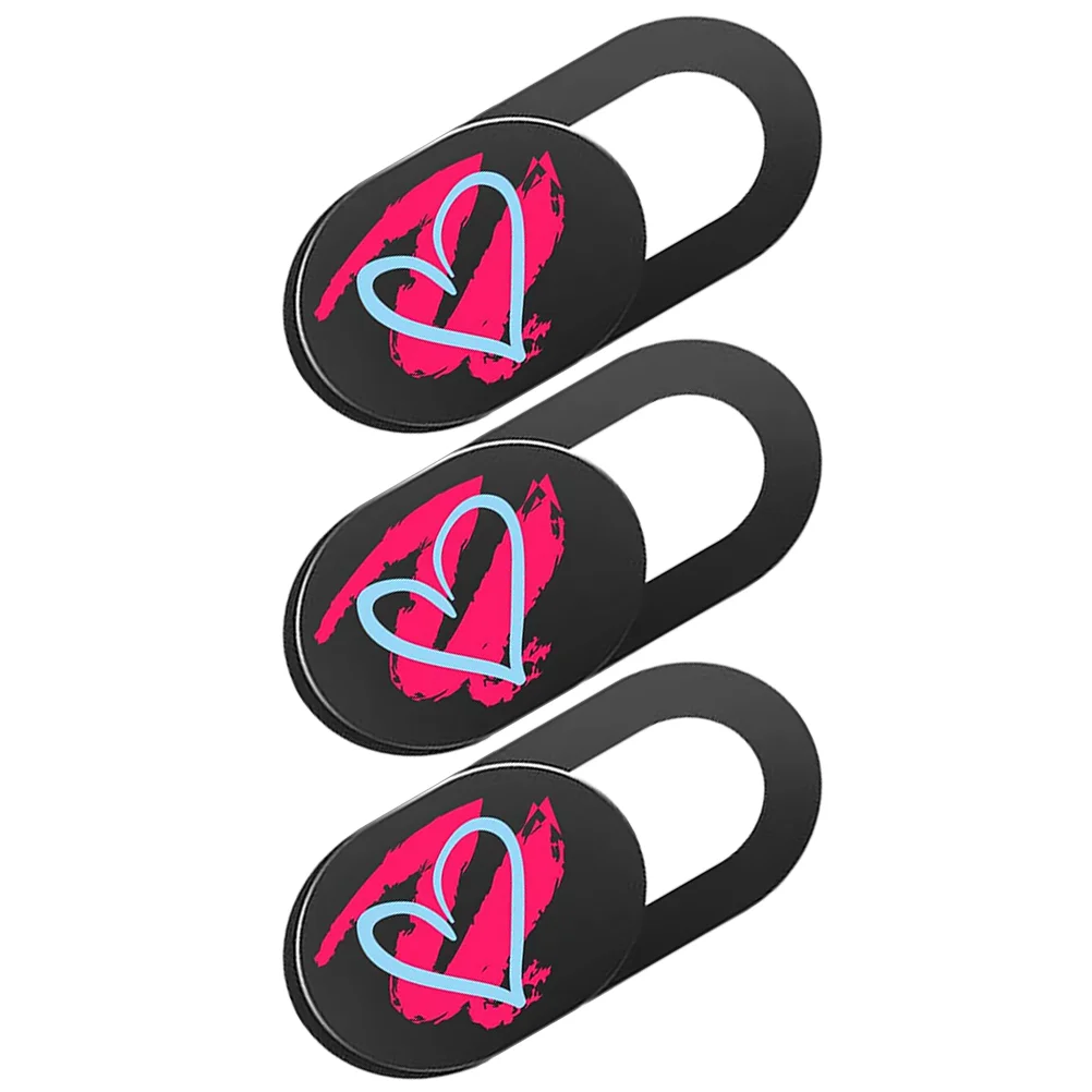 

3Pcs Heart Pattern Camera Cover Slide Privacy Protector for Computer and Phone