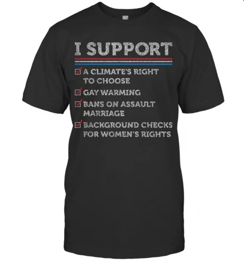 

I Support A Climate'S Right To Choose T-Shirt
