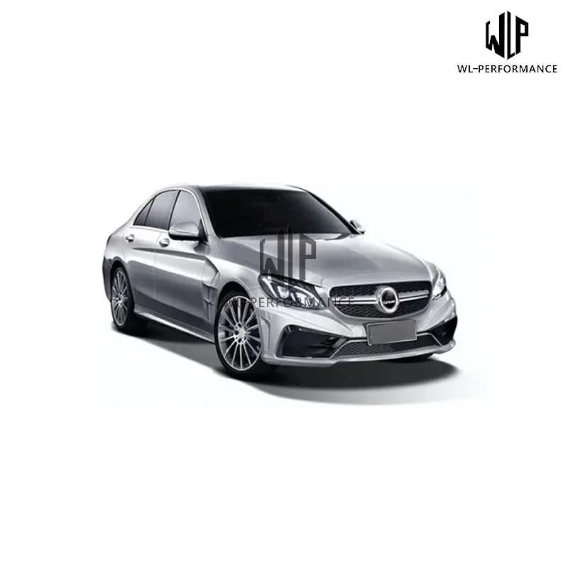 W205 комплект кузова автомобиля ПУ Неокрашенный передний бампер задний для Mercedes Benz