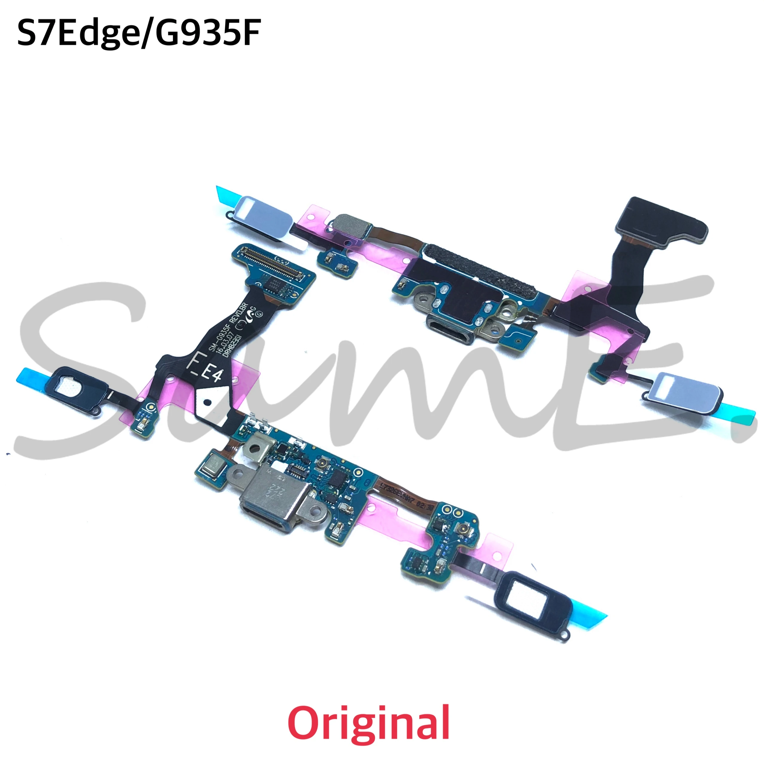 5 шт. USB разъем для зарядки гибкий кабель с микрофоном Samsung S7 S8 S9 G930F G935F G950F G955F G960F