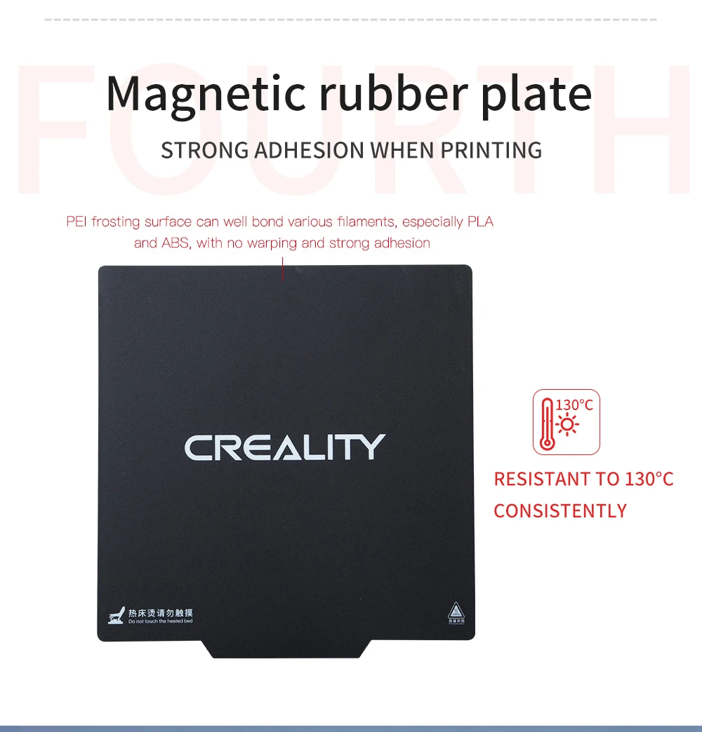 3d printer parts removal spring steel sheet pei magnetic base hotbed sticker build plate 235235mm pei sheet ender 35 cr 10 free global shipping