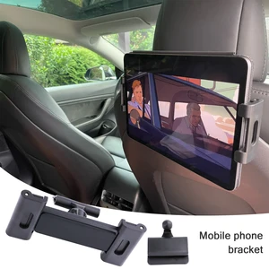 for tesla model 3y car back seat ipad mobile phone holder mount accessories parts universal car bracket interior parts decors free global shipping