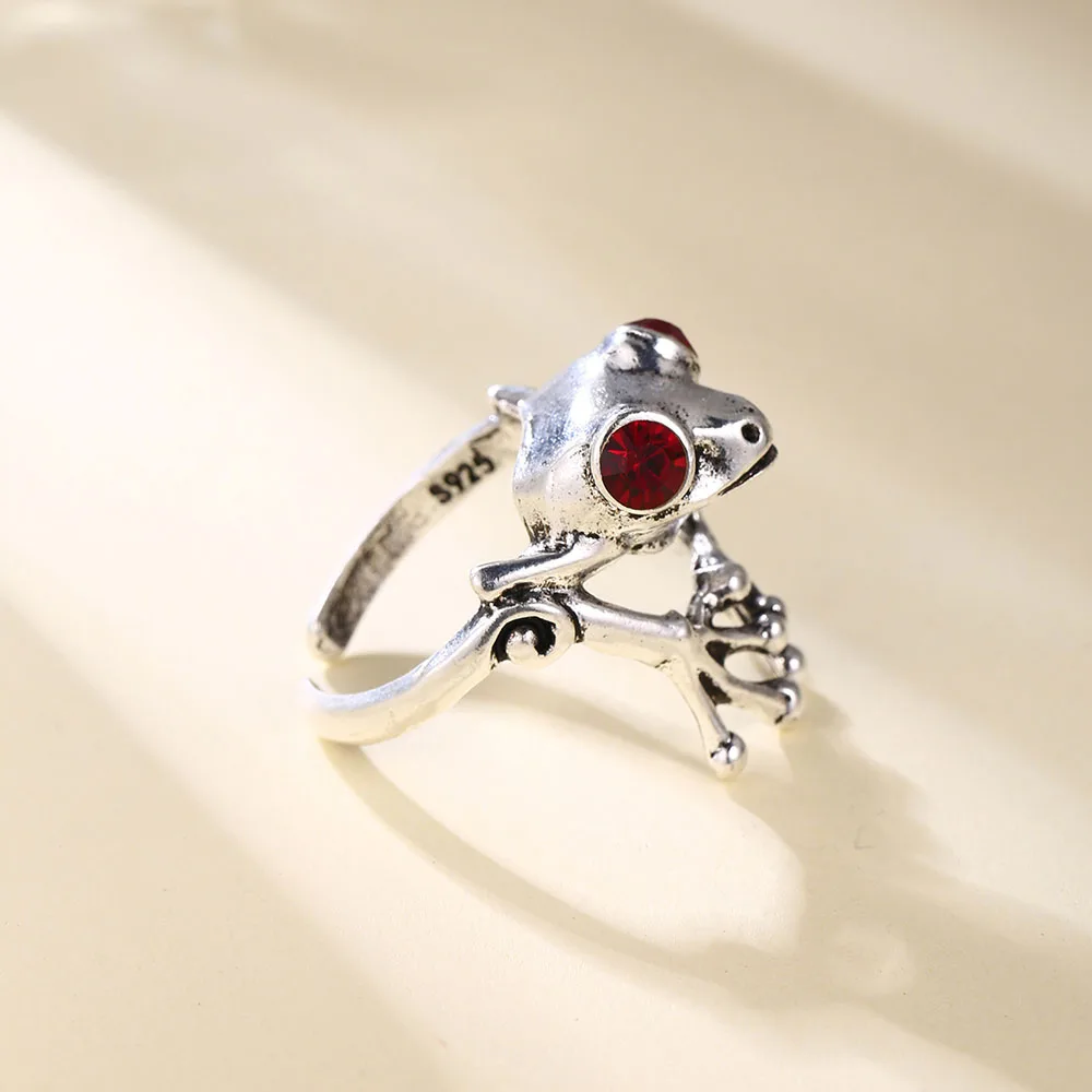 Новое корейское модное креативное романтическое Открытое кольцо в виде лягушки