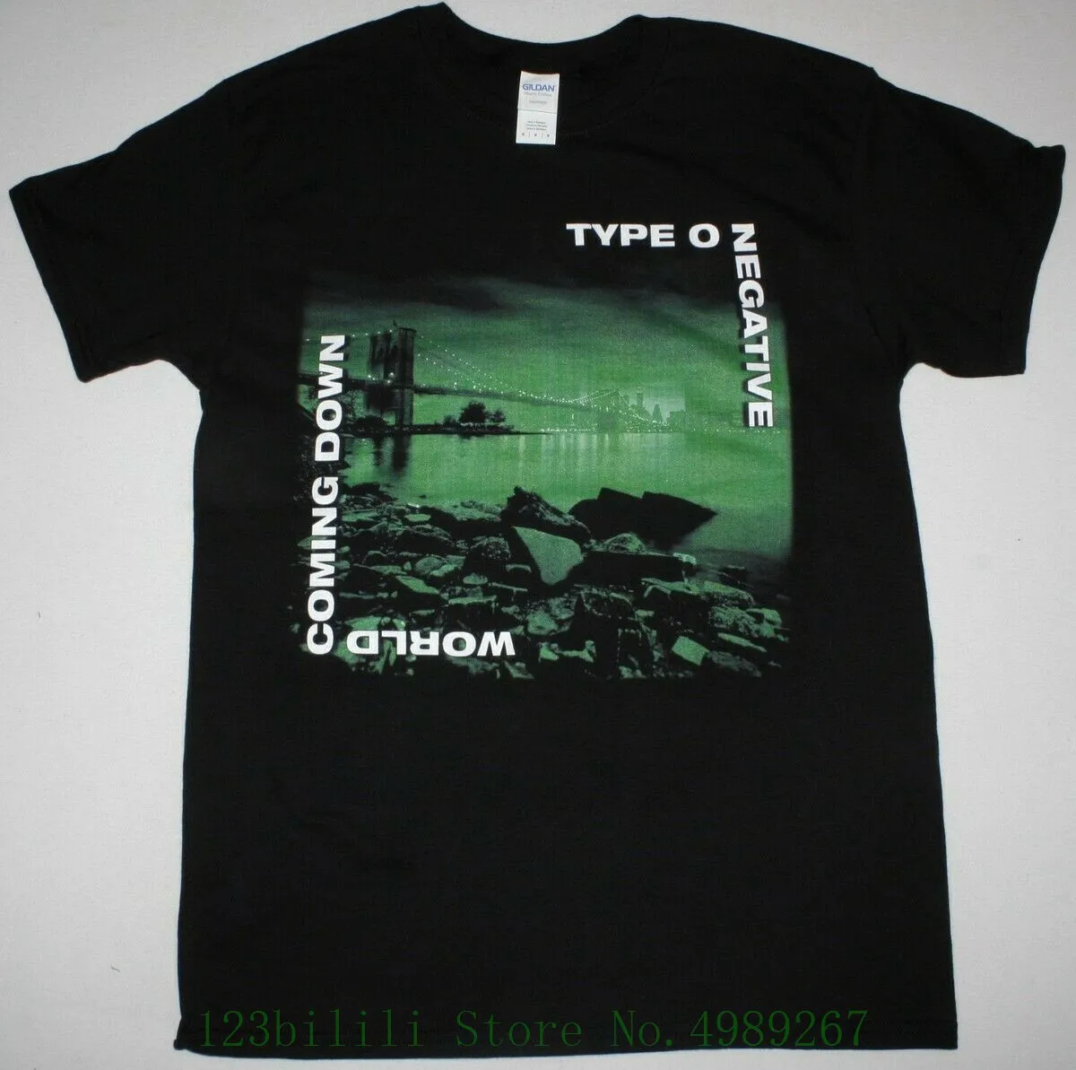 Type O Negative World Coming Down Black T Shirt Peter Steele Carnivore Shirts Homme Novelty Tshirt Men