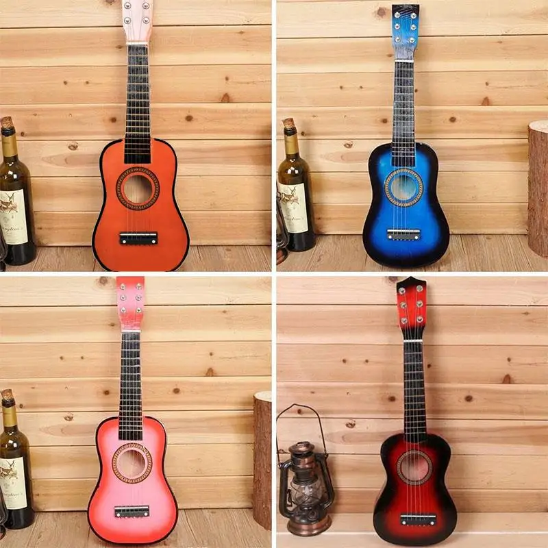 

Kids Toys Guitar Amusing Intellectual 8 Colors 21" Basswood Ukulele Children Hands-On Ability Acoustic Guitar Student