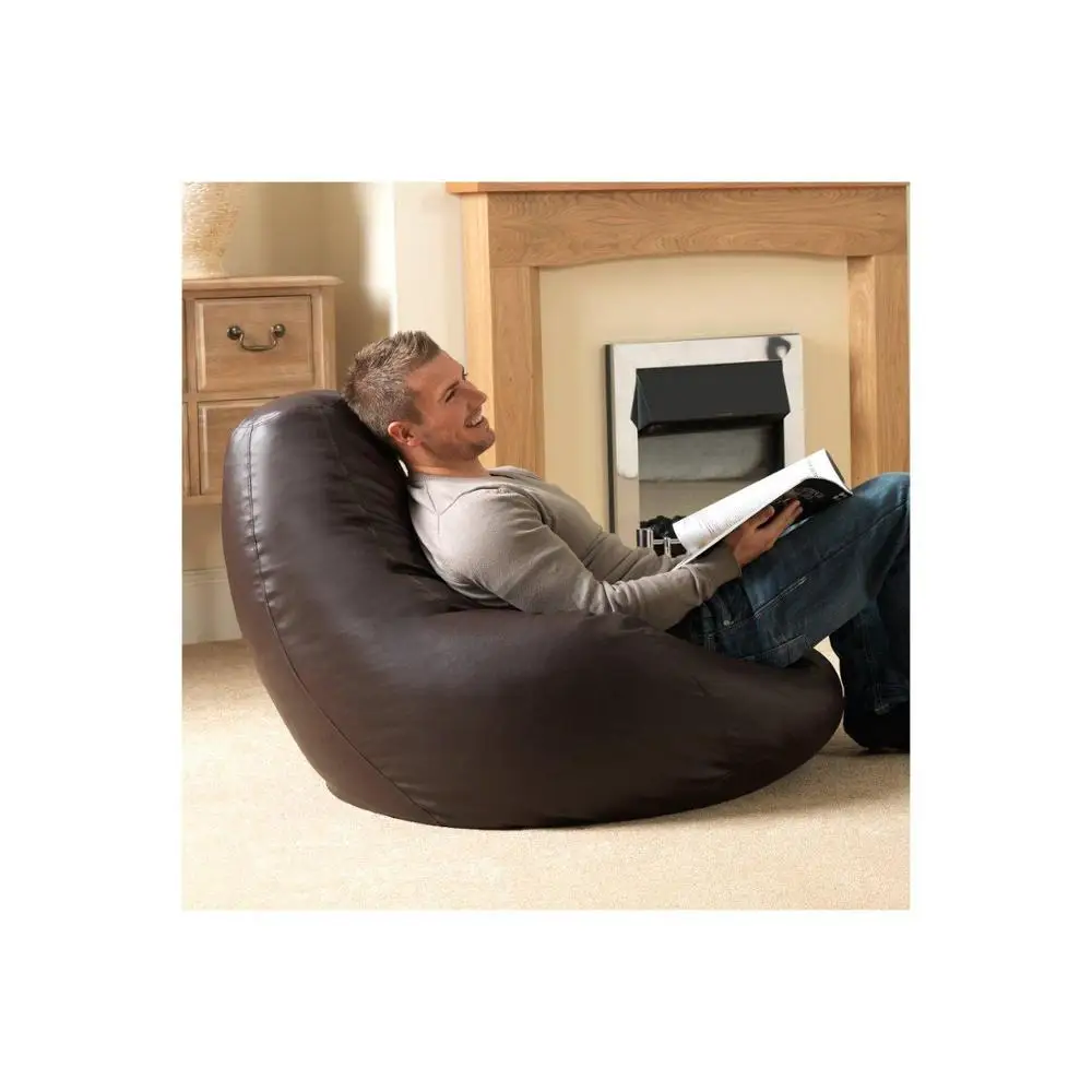 Большой коричневый геометрический зиггий рисунок слеза бобовый мешок чехол