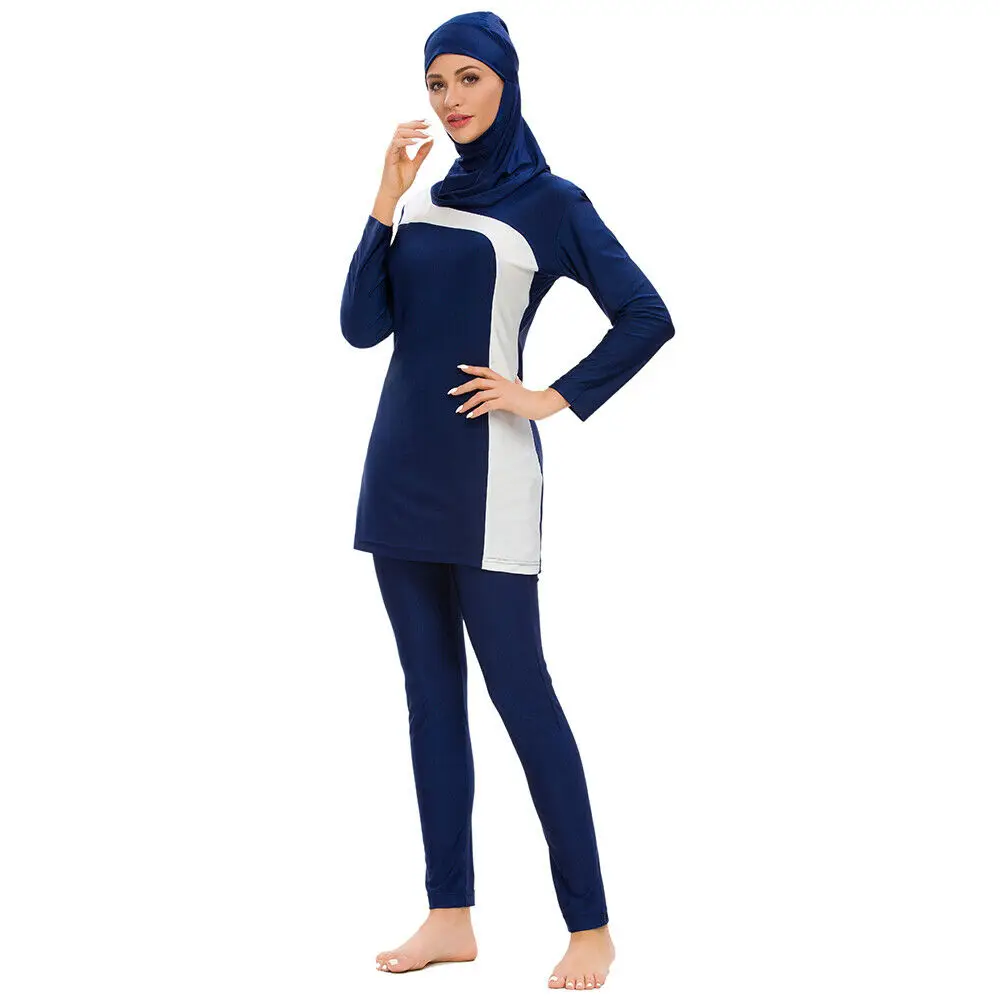 3 шт. Burkini купальник для мусульманок мусульманский хиджаб пляжная одежда арабский