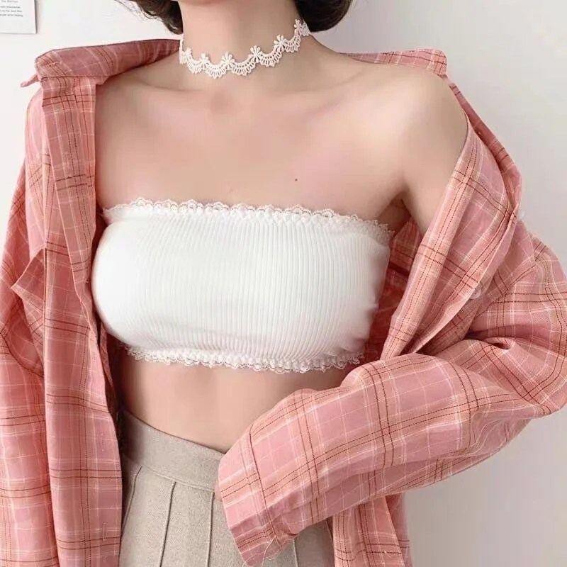 

[Shoulder strap]Invisible underwear women's Strapless beautiful back bra no steel ring sexy anti light wrap bra