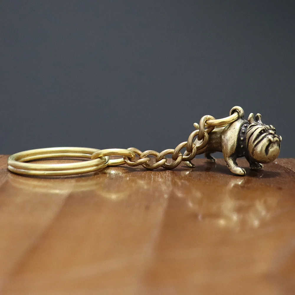 Цепочка для ключей ручной работы винтажная Подвеска из твердой латуни в форме