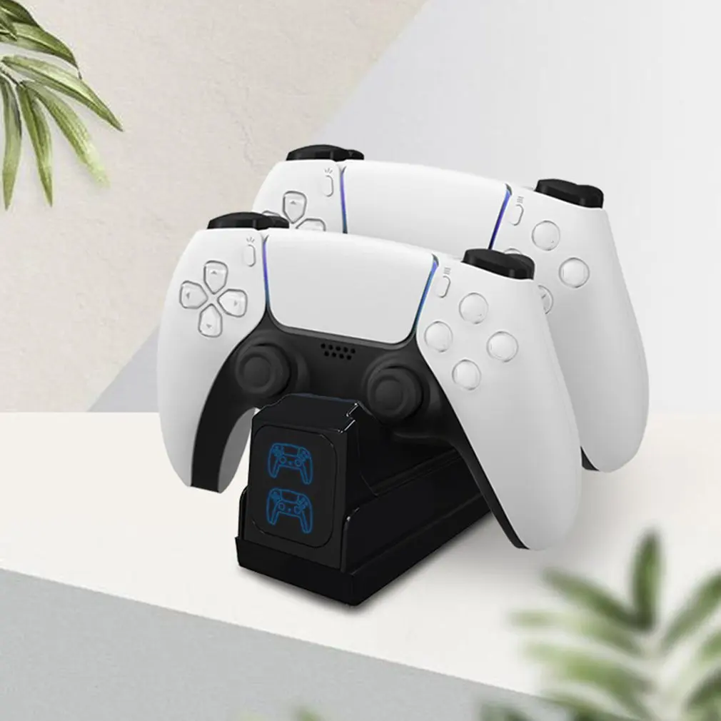

Вертикальное зарядное устройство для контроллера PS5, зарядная станция, зарядная подставка, двойная зарядная док-станция с индикатором