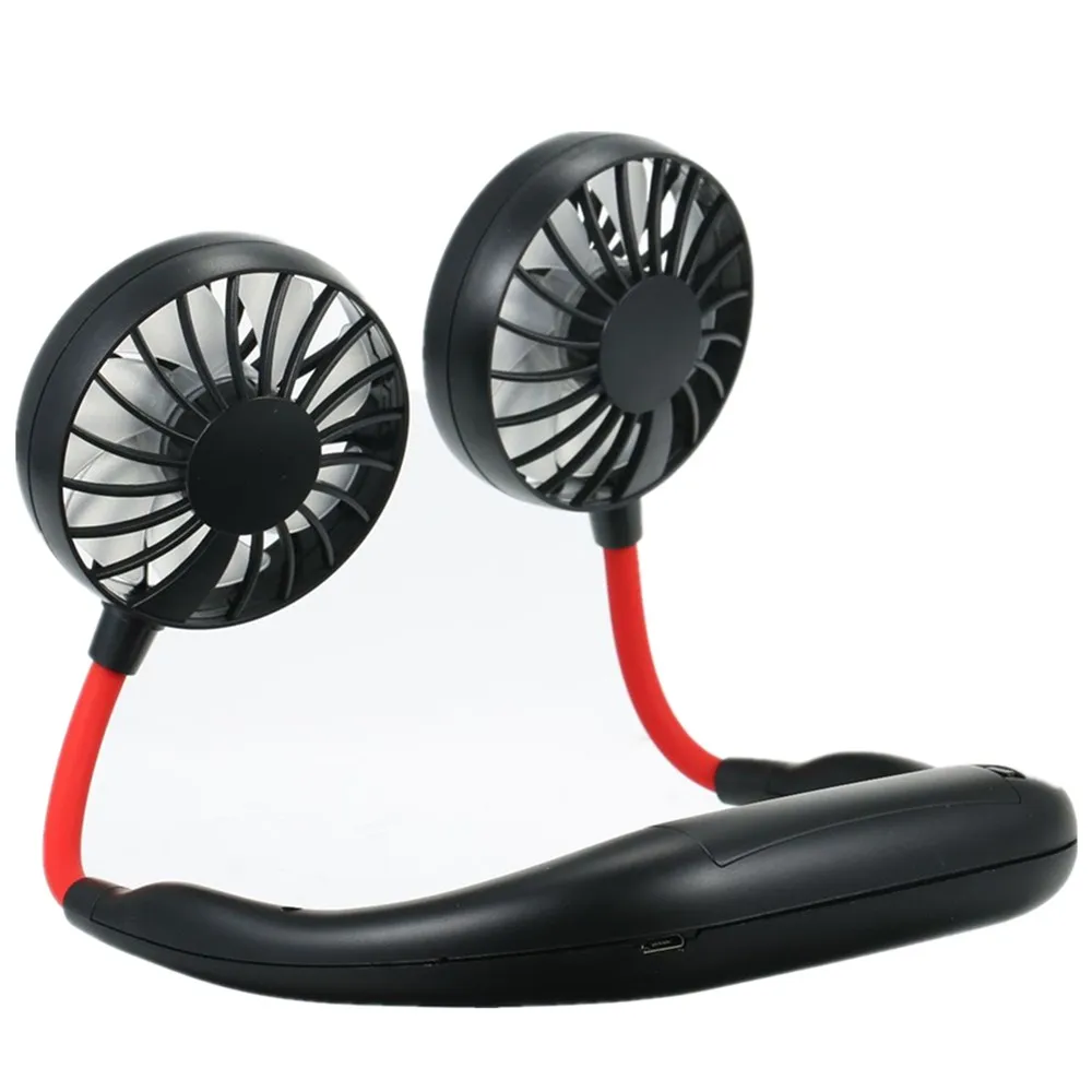 Новый шейный вентилятор Ручной спортивный 3 скорости регулируемый переносной