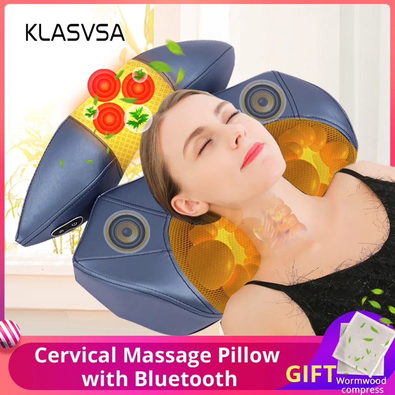 KLASVSA интеллектуальная комбинированная Массажная подушка для шеи Массаж спины