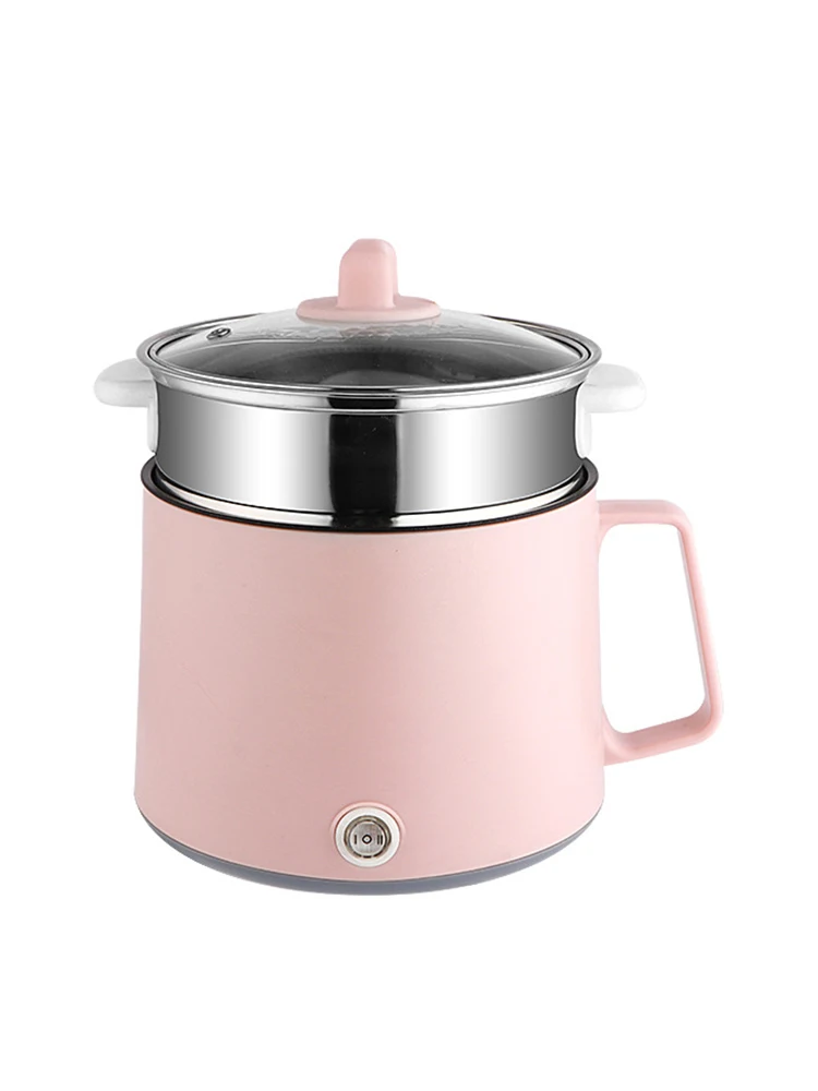 

Multifunctional electric cooker 220v hot pot noodle rice cooker mini electric cooking machine Single/Double LayeNon-stick Pan