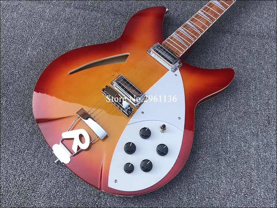 hohe qualität 6 string e gitarre ricken 360 elektrische gitarre kirsche rot körper mit palisander griffbrett kostenloser versand free glob