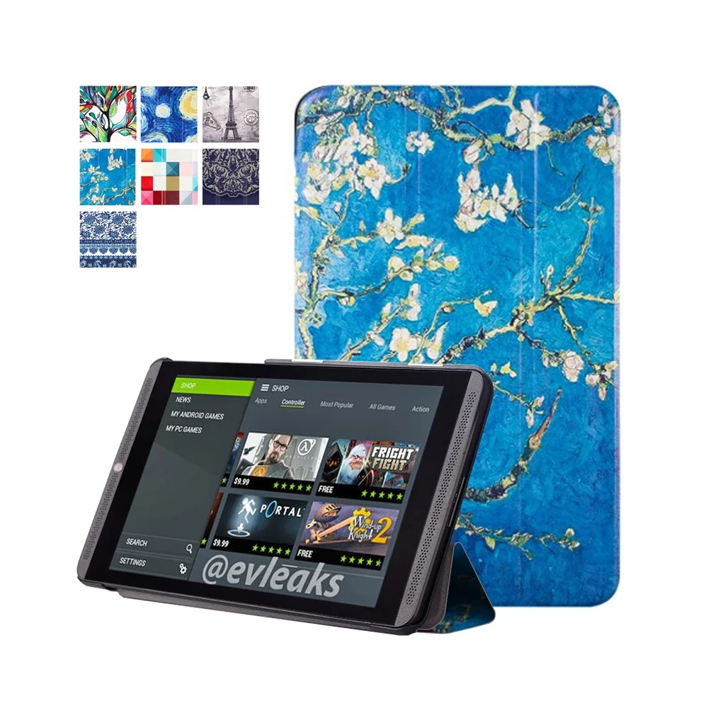 Чехол из искусственной кожи с рисунком для планшета Nvidia Shield K1 чехол tablet 2 8 0