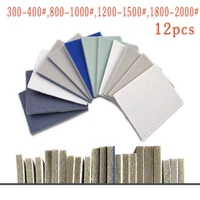 12pcs sandpaper sanding sponge pad coarse sand sanding papers for mobile phone computer case polishing