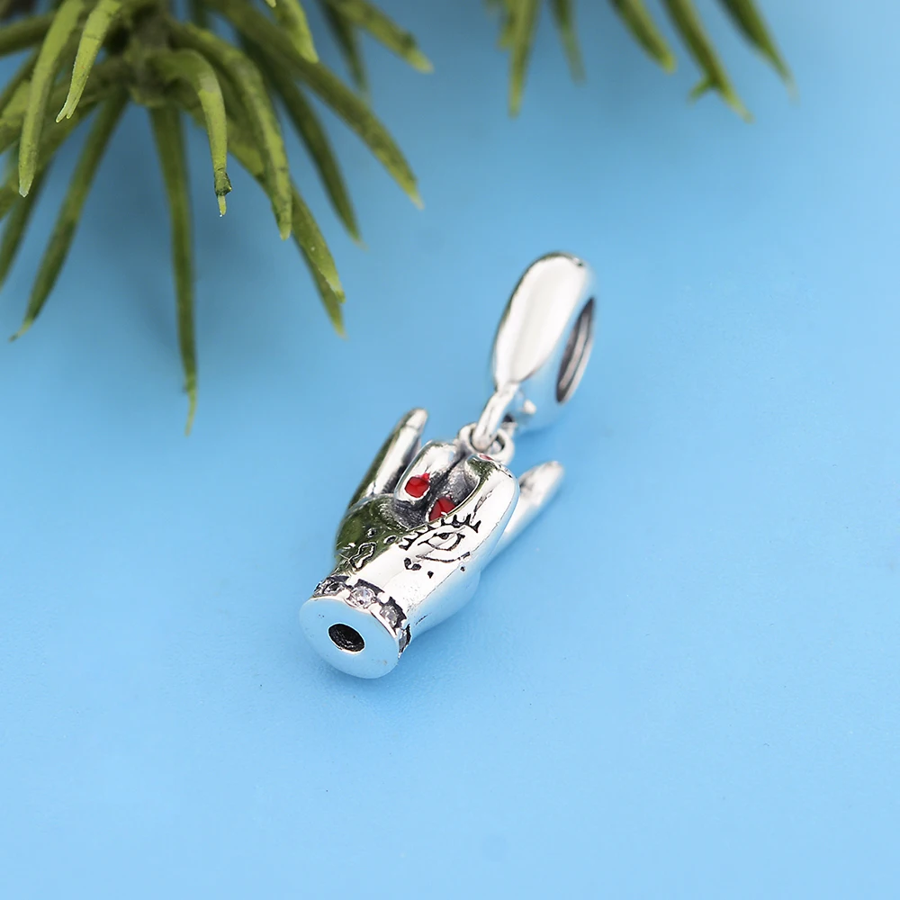 

Victory Gesture Dangle Charms For Original Snake Bracelet Authentic Jewelry Making 925 Sterling Silver Bead Women Berloque 2021