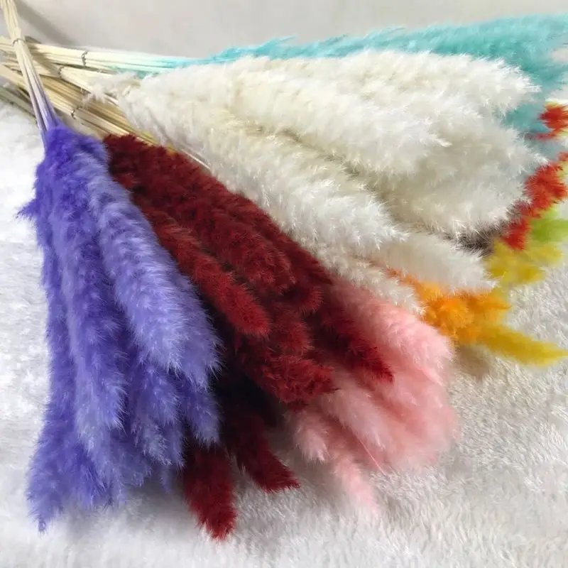 15 шт. натуральные сухие небольшой Рид пампасной травы Искусственные цветы Phragmites