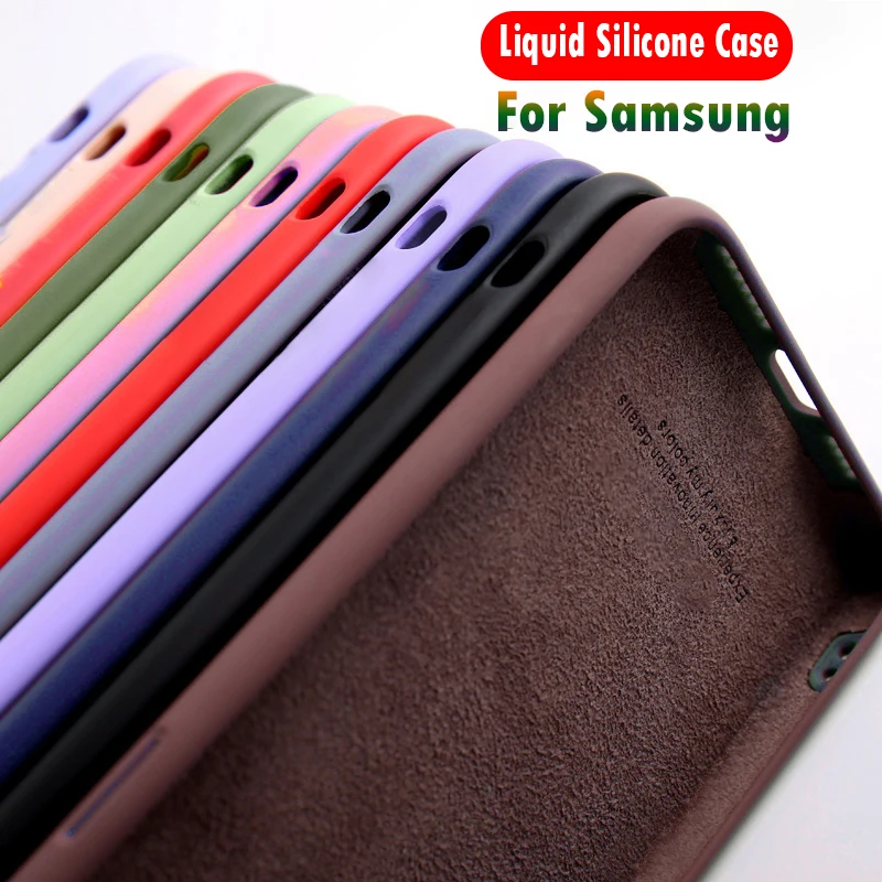 Жидкий силиконовый чехол для Samsung Galaxy A50 M31 M11 M31S M51 M21 A51 A71 A31 A21S A12 A42 A22 A32 A52 A72 5G M12 |