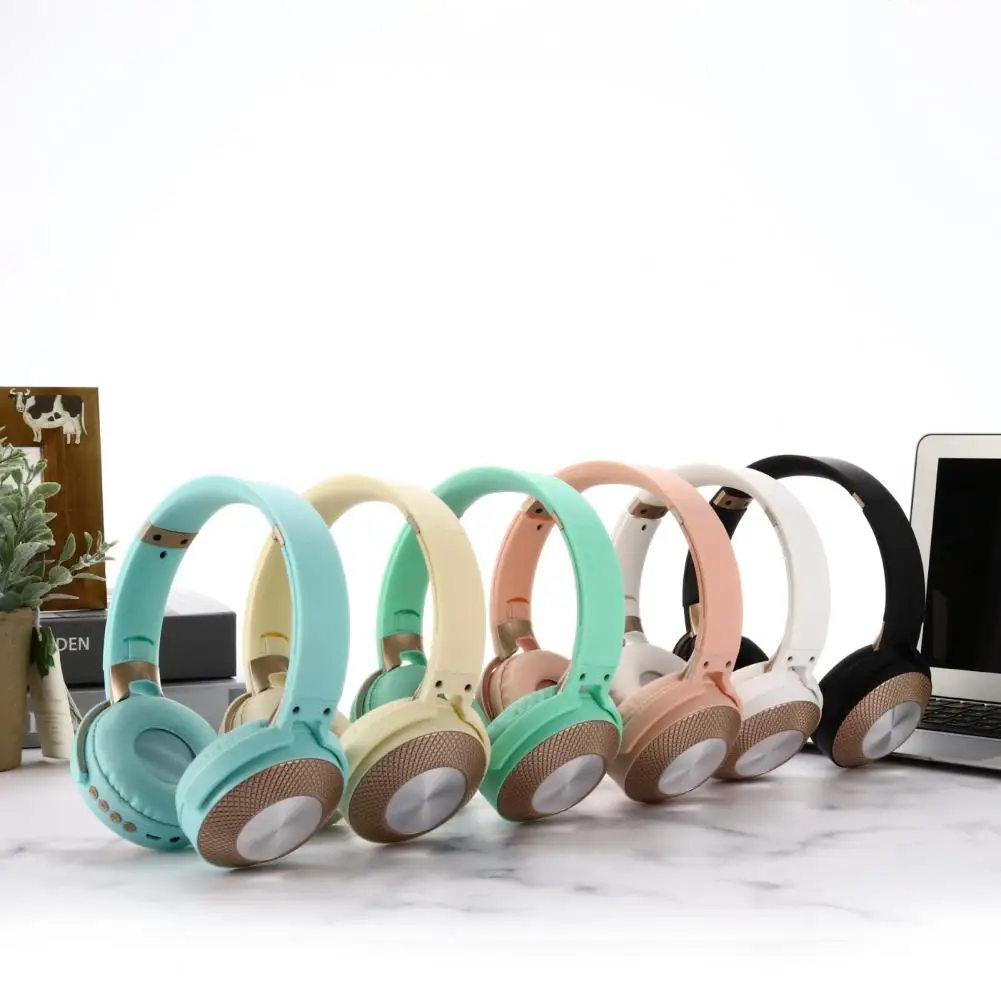 

Bluetooth 5.0 Foldable Rechargeable Wireless Headset HiFi Sound Headphones Stereo Foldable Sport Earphone Microphone Headset