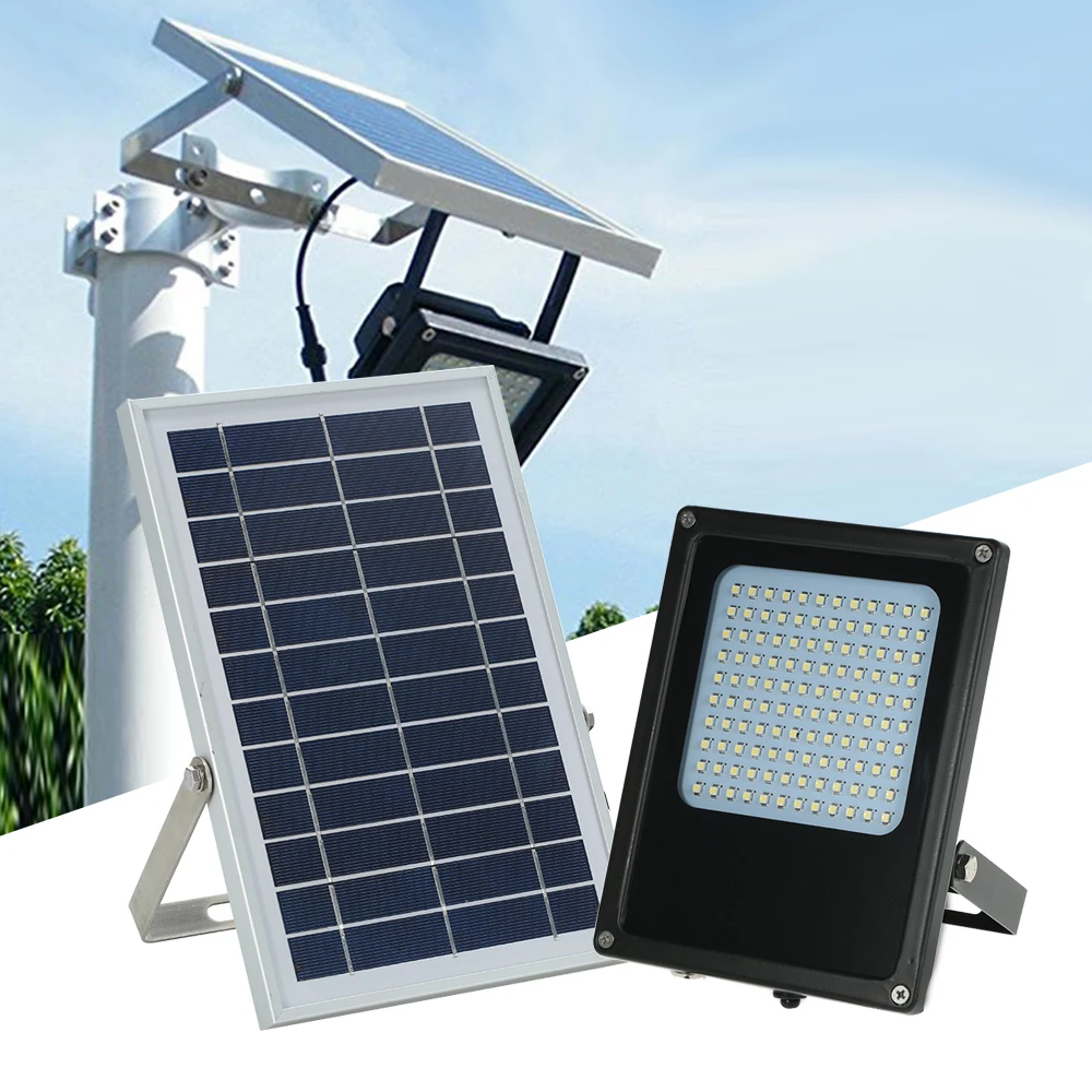 

IP65 Водонепроницаемый Светодиодный прожектор 2019 на солнечной батарее, прожектор 120 на солнечной батарее, светодиодный солнесветильник свет...